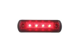 Φως σήμανσης με 4 LED SMD 12V24V πολλαπλών τάσεων Κόκκινο