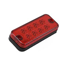Φως πλευρικής σήμανσης όγκου με 8 SMD LED 12V Κόκκινο