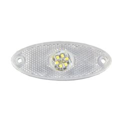 Φωτιστικό πλευρικής σήμανσης με 6 SMD LED Λευκό 24V