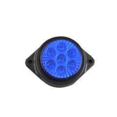 Φως πλευρικής σήμανσης όγκου στρογγυλό με 7 LED SMD 12V & 24V Μπλε