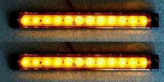 Φως πλευρικής σήμανσης με 12 LED SMD 12V Πορτοκαλί-thumb-1