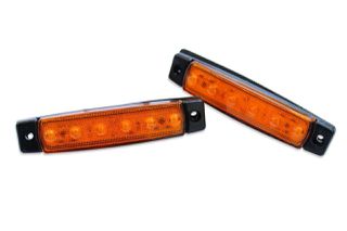 Φως πλευρικής σήμανσης με 6 LED SMD Πορτοκαλί 24V