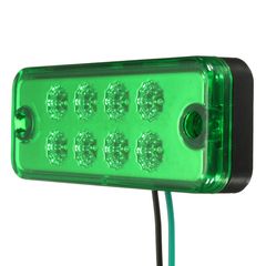 Φως πλευρικής σήμανσης όγκου με 8 SMD LED 12V Πράσινο