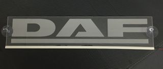 Διακοσμητική πινακίδα καμπίνας LED 24V για DAF 500mm110mm6mm καλώδιο 15m με βύσμα για πρίζα αναπτήρα Λευκή