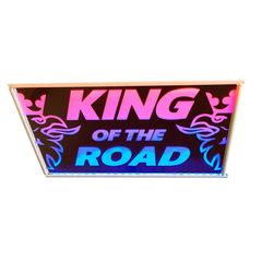 Διακοσμητική πινακίδα " King of the road " με δύο Φωτισμούς LED 24V για SCANIA