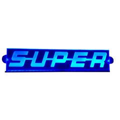 3D διακοσμητική πινακίδα καμπίνας ΜΠΛΕ LED 24V για SCANIA 500mm110mm 6mm καλώδιο 15m με βύσμα για πρίζα αναπτήρα