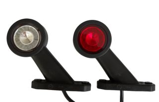 Φως κοντό πλευρικής θέσης με LED SMD κόκκινολευκό 12V24V πολλαπλών τάσεων τύπου κέρατο HORPOL