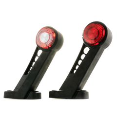 Φως πλευρικής θέσης με 2 SMD LED κόκκινολευκό μεγάλο μέγεθος 12V24V πολλαπλών τάσεων τύπου κέρατα