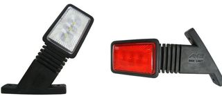 Σετ Φώτα Πλευρικής Θέσης με 6 LED SMD ΚόκκινοΛευκό 24V τύπου κέρατο