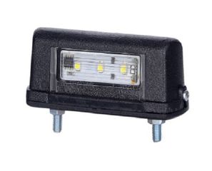 Φως πινακίδας μαύρολευκό με 3 SMD LED 12V24V πολλαπλών τάσεων HORPOL