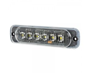 LED Φώτα Οδικής Βοήθειας 12V 24V Πορτοκαλί Εξωτερικά 6 LED