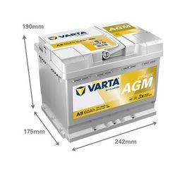 Μπαταρία VARTA DYNAMIC AGM A8 60AH 560901068....SoundStreet....