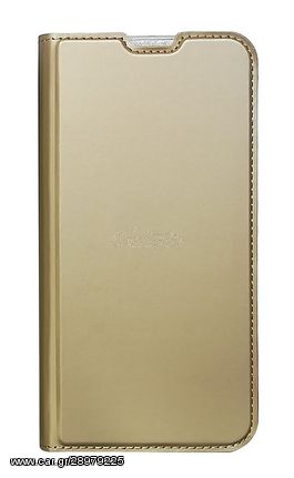 Powertech Θήκη Βook Elegant MOB-1468 για Huawei Y5 2019/Honor 8S, χρυσή