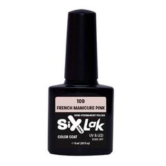 Ημιμόνιμο Βερνίκι SixLak Uv & Led Soak Off No109 French Manicure Pink 8ml