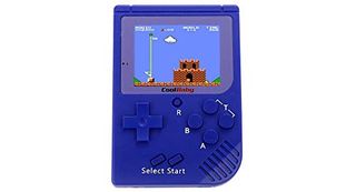 Φορητή κονσόλα CoolBaby 8-Bit 2.4'' με 129 Κλασσικά Retro παιχνίδια στη μνήμη / Επαναφορτιζόμενη μπαταρία και σύνδεση στην TV - μπλε (OEM)