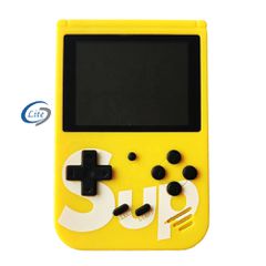 Φορητή κονσόλα SUP PLUS Retro Portable Mini Game Console με 400 Παιχνίδια (ΚΙΤΡΙΝΟ)