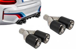 ΜΠΟΥΚΕΣ/ΑΠΟΛΗΞΕΙΣ ΕΞΑΤΜΙΣΗΣ CARBON ΜΑΤ ΓΙΑ BMW 5 SEDAN (E39) (6cm/2.36inch)