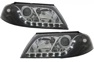 ΦΑΝΑΡΙΑ ΕΜΠΡΟΣ VW Passat 3BG (2000-2004) DRL Look RHD Black