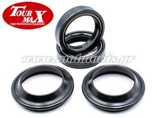 ΣΕΤ ΤΣΙΜΟΥΧΕΣ ΠΙΡΟΥΝΙΟΥ ΜΕ ΞΥΣΤΡΕΣ YAMAHA VMAX 1200 1993-2002 (43x55x9,5-10) TOURMAX