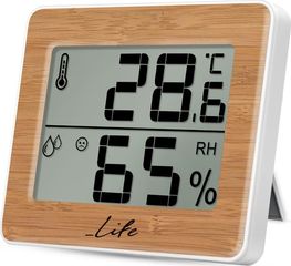 LIFE Gem Bamboo Edition Ψηφιακό θερμόμετρο / υγρόμετρο