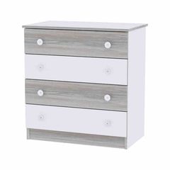 Συρταριέρα με τέσσερα συρτάρια Dresser Lorelli White-Artwood 10170070030А