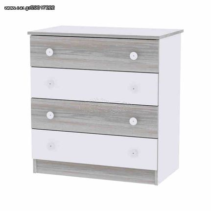 Συρταριέρα με τέσσερα συρτάρια Dresser Lorelli White-Artwood 10170070030А