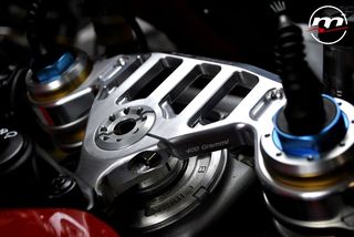 Τιμονόπλακα Billet Αλουμινίου για Ducati Panigale V4 / R / S - Melotti Racing