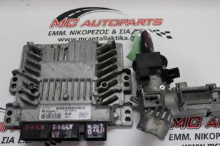 Εγκέφαλος  σετ  FORD FIESTA (2008-2013)  4EJB 8V21-12A650-EB SID206 5WS40584B-T   με κλειδαριά και κλειδί