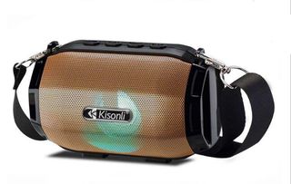 Ομιλητής Kisonli LED-904, Bluetooth, USB, SD, FM, Gold - 22119
