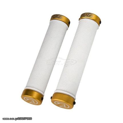 Χειρολαβές PRO FRS Lock-On Grips 145mm White/Gold