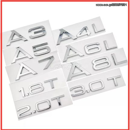 Σήματα Audi A3 A4 A5 A6 A7 A8 1.8T 2.0T 3.0T Γραμματοσειρά