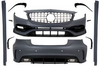Complete Body Kit with Grille suitable for MERCEDES A-Class W176 (2012-2018) Facelift A45 Design EAUTOSHOP GR