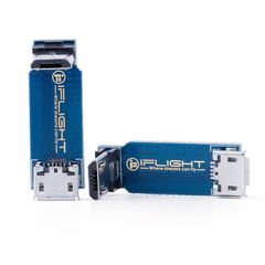 Τηλεκατευθυνόμενο ηλεκτρικά-ηλεκτρονικά '24 iFlight L-Type Adapter Plate Micro USB Male to Female 3pcs