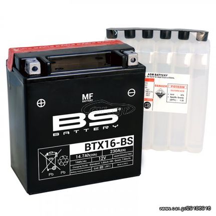 Μπαταρία BS Battery BTX16BS ( YTX16-BS ) 14.7 Ah BTX16BS