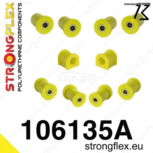Mazda MX-5 NB STRONGFLEX ΣΙΝΕΜΠΛΟΚ ΠΟΛΥΟΥΡΕΘΑΝΗΣ FULL KIT ΕΜΠΡΟΣ ΑΞΟΝΑ 106135A: Rear suspension bush kit KB STORE