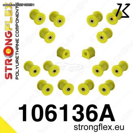 Mazda MX-5 NB STRONGFLEX ΣΙΝΕΜΠΛΟΚ ΠΟΛΥΟΥΡΕΘΑΝΗΣ FULL KIT ΠΙΣΩ ΑΞΟΝΑ 106136A: REAR suspension bush kit KB STORE