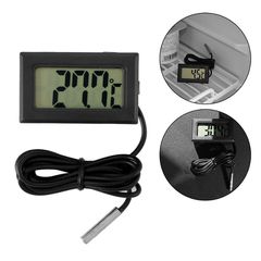 Mini Ψηφιακό Θερμόμετρο / Υγρόμετρο με LCD Οθόνη και Μεταλλικό Αισθητήρα TPM10