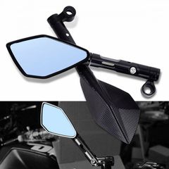 Καθρέπτες Μοτοσυκλέτας Πολυγωνικοί Αλουμινίου Σετ 2 Τεμαχίων Universal