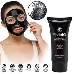 Μάυρη Μάσκα Ομορφιάς Ενεργού Άνθρακα Black Off Activated Charcoal Mask