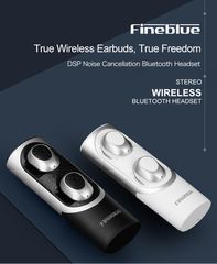 FineBlue Bluetooth 5.0 Wireless Headset Handsfree HiFi Stereo Headphones And Power Bank
