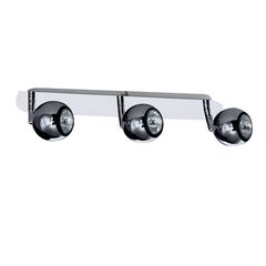Σπότ Τρίφωτο Οροφής Ράγα Μεταλλικό HS-2117-03 Sphera Plated Chrome Spot 77-2075 Home Lighting