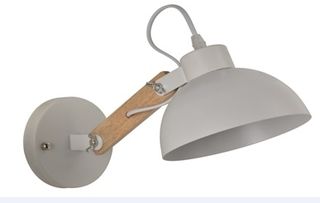 Φωτιστικό Απλίκα YQ 4004 Pol White Metal Wood Wall Lamp 77-4500 Home Lighting