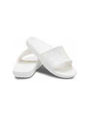 Crocs Classic Slides σε Λευκό Χρώμα 206121-100