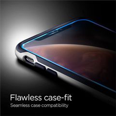 Spigen Glass FC Tempered Glass with Black Frame for iPhone X / XS / 11 Pro-thumb-2