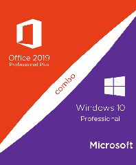 Microsoft Office Professional Plus 2019 1 User ( 269-17068 ) & Windows 10 Professional (FQC-09131)