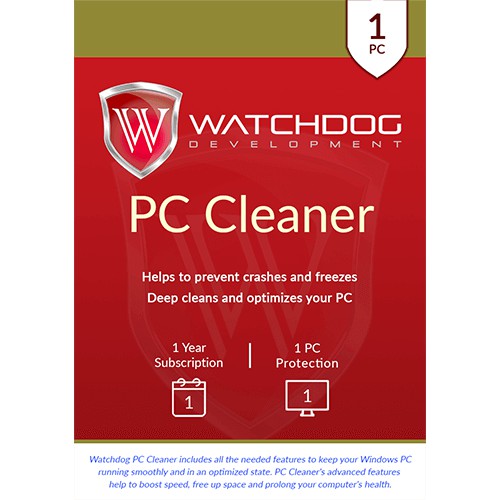 Watchdog PC Cleaner 1 PC, 1 Year, ESD