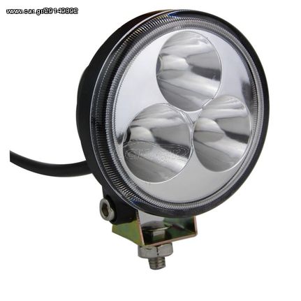 Σετ Προβολάκια Εργασίας Λευκά με 3LED Epistar 10V30V 9W 2τμχ.