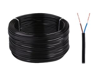 Καλώδιο εύκαμπτο 2x15mm μαύρο με το μέτρο