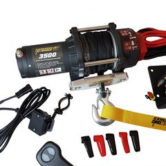 Ηλεκτρικός εργάτης KANGAROO WINCH 3500SR με συνθετικό σκοινί και τηλεχειριστήριο 12V Για 1588kg-thumb-1