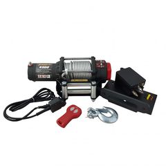 Ηλεκτρικός εργάτης KANGAROO WINCH 4500 με συρματόσκοινο και τηλεχειριστήριο 12V Για 2040 kg
